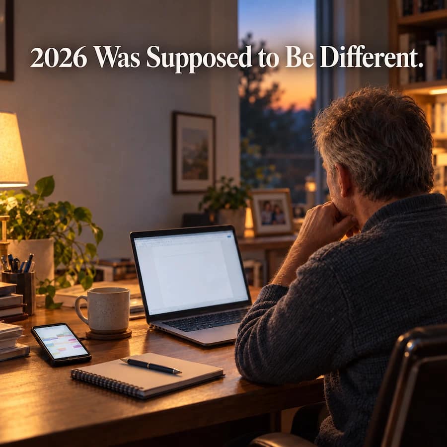 Frustrated man in his home office